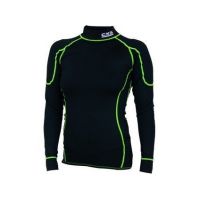 Tričko REWARD, funkční, dlouhý rukáv, dámské, černo-zelené