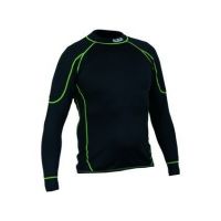 Tričko REWARD, funkční, dlouhý rukáv, pánské, černo-zelené