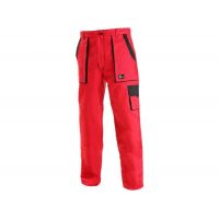 Kalhoty do pasu LUX ELENA, dámské, červeno-černé